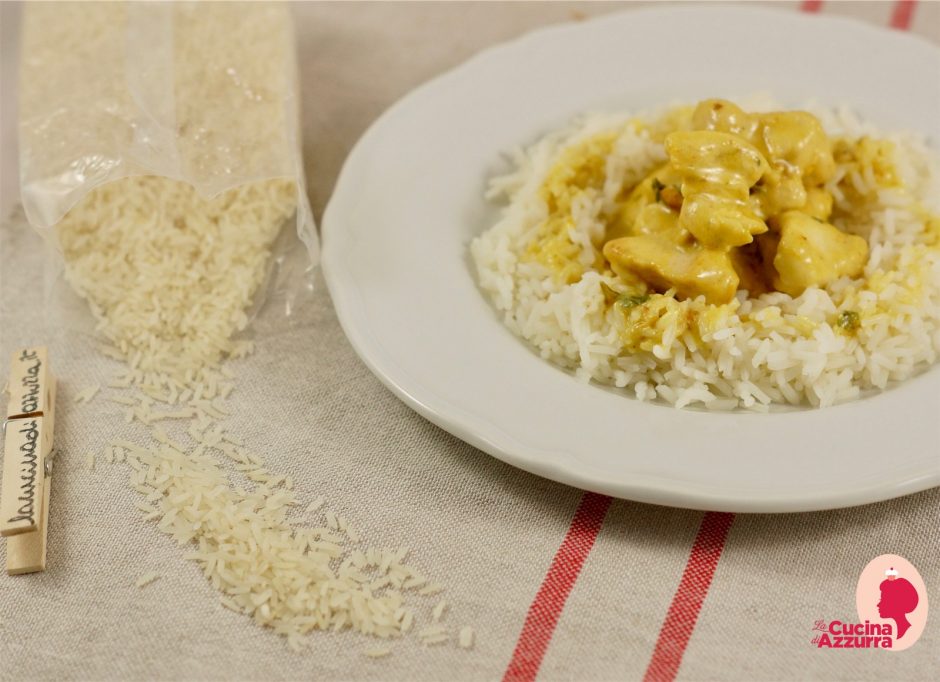 riso thai e pollo al curry