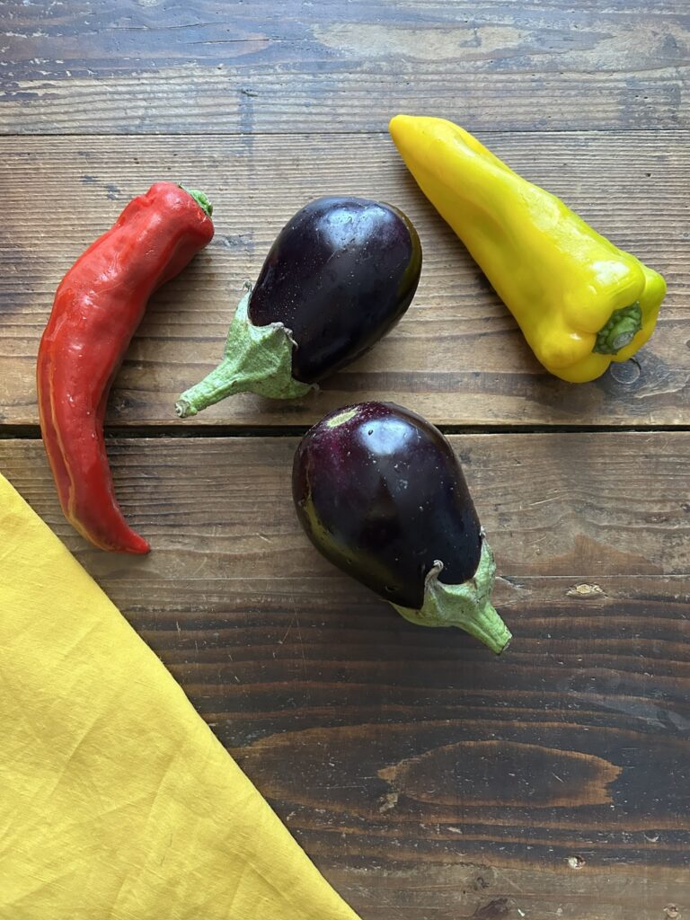 melanzane e peperoni